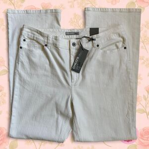 NWT Chico’s White Straight Leg Jeans Size 3 (XL - 16) - Minimalist Summer Pants